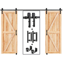 Load image into Gallery viewer, EaseLife Sliding Barn Door Hardware Track Kit with 12&#39;&#39; Handle &amp; Floor Guide