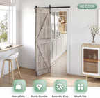 Bifold Sliding Barn Door Hardware Track Kit,Side Mounted Black Roller,Smoothly and Quietly,Assembly Easy (Door Not Included)
