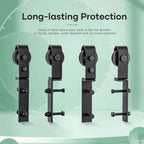 Bifold Sliding Barn Door Hardware Track Kit,Side Mounted Black Roller,Smoothly and Quietly,Assembly Easy (Door Not Included)