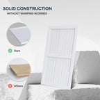 EaseLife Sliding Barn Door with Barn Door Hardware Track Kit Included,Solid LVL Wood Slab Covered with Water-Proof & Scratch-Resistant PVC Surface,DIY Assembly,Easy Install,White, H-Frame