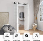 Bi-fold Sliding Barn Door Hardware,Top Mount Installation,Heavy Duty Roller,Smoothly and Quietly,Black(Door Not Included)
