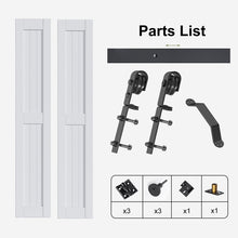 Load image into Gallery viewer, Paneled Manufactured Wood Bi-fold Door with Installation Hardware Kit