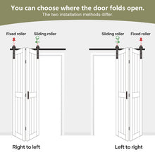 Load image into Gallery viewer, Paneled Manufactured Wood Bi-fold Door with Installation Hardware Kit