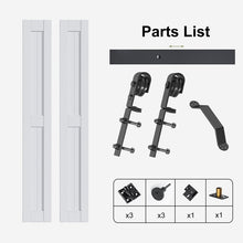 Load image into Gallery viewer, Paneled Manufactured Wood Bi-fold Door with Installation Hardware Kit