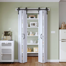 Load image into Gallery viewer, Paneled Manufactured Wood Bi-fold Door with Installation Hardware Kit