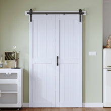 Load image into Gallery viewer, Paneled Manufactured Wood Bi-fold Door with Installation Hardware Kit