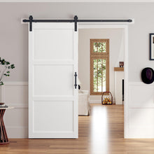 Load image into Gallery viewer, 3-Panel Manufactured Wood Barn Door with Installation Hardware Kit