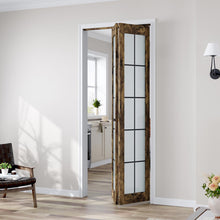 Load image into Gallery viewer, Glass And Manufactured Wood Bi-Fold Door With Installation Hardware Kit