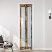 Load image into Gallery viewer, Glass And Manufactured Wood Bi-Fold Door With Installation Hardware Kit