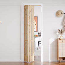 Load image into Gallery viewer, Unfinished Solid Wood Glass Bi-Fold Door With Installation Hardware Kit