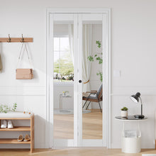 Load image into Gallery viewer, Mirrored Glass And Manufactured Wood Bi-Fold Door With Installation Hardware Kit