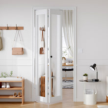 Load image into Gallery viewer, Mirrored Glass And Manufactured Wood Bi-Fold Door With Installation Hardware Kit