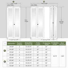 Load image into Gallery viewer, Mirrored Glass And Manufactured Wood Bi-Fold Door With Installation Hardware Kit