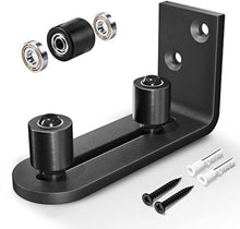 Load image into Gallery viewer, EaseLife Sliding Barn Door Bottom Floor Guide - Barn Door Hardware for DIY Users, Adjustable Ball Bearing Rollers, Wall-Mount, Flush-Bottom for Sleek Look, Side Access for Easy Install, Stability &amp; Support