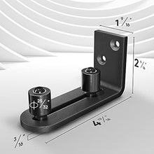 Load image into Gallery viewer, EaseLife Sliding Barn Door Bottom Floor Guide - Barn Door Hardware for DIY Users, Adjustable Ball Bearing Rollers, Wall-Mount, Flush-Bottom for Sleek Look, Side Access for Easy Install, Stability &amp; Support