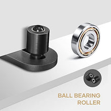 Load image into Gallery viewer, EaseLife Sliding Barn Door Bottom Floor Guide - Barn Door Hardware for DIY Users, Adjustable Ball Bearing Rollers, Wall-Mount, Flush-Bottom for Sleek Look, Side Access for Easy Install, Stability &amp; Support