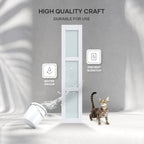 EaseLife 30"x84" Bifold Frosted Glass Barn Door – Modern Double Panel with Hardware Kit, Space-Saving Folding Design for Interior Use