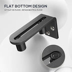 EaseLife Sliding Barn Door Bottom Floor Guide - Barn Door Hardware for DIY Users, Adjustable Ball Bearing Rollers, Wall-Mount, Flush-Bottom for Sleek Look, Side Access for Easy Install, Stability & Support