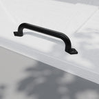 EaseLife Barn Door Pull Handle,Rustic Black Cast Iron Grab,Easy Install…
