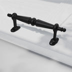 EaseLife Barn Door Pull Handle,Rustic Black Cast Iron Grab,Easy Install…