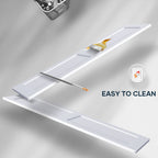 EaseLife Sliding Barn Door with Barn Door Hardware Track Kit Included,Solid LVL Wood Slab Covered with Water-Proof & Scratch-Resistant PVC Surface,DIY Assembly,Easy Install,White, H-Frame