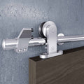 EaseLife Modern Stainless Steel Sliding Barn Door Hardware Track Kit,Top Mount,Anti-Rust,Slide Smoothly Quietly,Easy Install