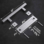 EaseLife 12" Sliding Barn Door Pull Handle with Flush Hardware Set,Stainless Steel,Heavy Duty,Brushed Finish,Anti-Rust Anti-Corrosion,Easy Install