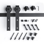 EaseLife Heavy Duty Sliding Barn Door Hardware Track Kit,Ultra Hard Sturdy,Slide Smoothly Quietly,Easy Install