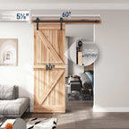 EaseLife Heavy Duty Sliding Barn Door Hardware Track Kit,Straight Pulley,Slide Smoothly Quietly,Easy Install