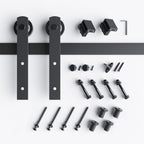 EaseLife Heavy Duty Sliding Barn Door Hardware Track Kit,Straight Pulley,Slide Smoothly Quietly,Easy Install