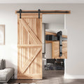 EaseLife Heavy Duty Sliding Barn Door Hardware Track Kit,Straight Pulley,Slide Smoothly Quietly,Easy Install