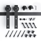 EaseLife Heavy Duty Sliding Barn Door Hardware Track Kit,Ultra Hard Sturdy,Slide Smoothly Quietly,Easy Install