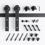 EaseLife Heavy Duty Sliding Barn Door Hardware Track Kit,Straight Pulley,Slide Smoothly Quietly,Easy Install