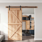 EaseLife Heavy Duty Sliding Barn Door Hardware Track Kit,Straight Pulley,Slide Smoothly Quietly,Easy Install