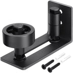 EaseLife Sliding Barn Door Bottom Floor Guide,Adjustable Roller,Wall Mount System,Flush Flat Bottom Design,2 Assemble Setup Options,Fit All Size Door