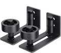 EaseLife Sliding Barn Door Bottom Floor Guide,Adjustable Roller,Wall Mount System,Flush Flat Bottom Design,2 Assemble Setup Options,Fit All Size Door