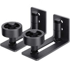 EaseLife Sliding Barn Door Bottom Floor Guide,Adjustable Roller,Wall Mount System,Flush Flat Bottom Design,2 Assemble Setup Options,Fit All Size Door