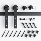 EaseLife Heavy Duty Sliding Barn Door Hardware Track Kit,Straight Pulley,Slide Smoothly Quietly,Easy Install