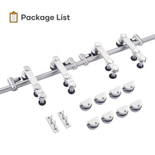 Load image into Gallery viewer, EaseLife  Stainless Steel Sliding Barn Door Hardware Track Kit,Heavy Duty,Anti-Rust Anti-Corrosion,Slide Smoothly Quietly,Easy Install