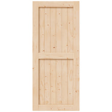 Load image into Gallery viewer, EaseLife Unfinished Sliding Barn Door Slab,Solid Spruce Wood Panelled Slab Door,DIY Assemblely,Easy Install,H-Frame