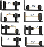 EaseLife Sliding Barn Door Bottom Floor Guide,Adjustable Roller,Wall Mount System,Flush Flat Bottom Design,2 Assemble Setup Options,Fit All Size Door