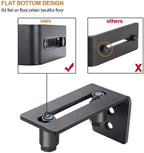 EaseLife Sliding Barn Door Bottom Floor Guide,Adjustable Roller,Wall Mount System,Flush Flat Bottom Design,2 Assemble Setup Options,Fit All Size Door