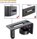 EaseLife Sliding Barn Door Bottom Floor Guide,Adjustable Roller,Wall Mount System,Flush Flat Bottom Design,2 Assemble Setup Options,Fit All Size Door