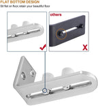 EaseLife Sliding Barn Door Bottom Floor Guide,Adjustable Roller,Wall Mount System,Flush Flat Bottom Design,2 Assemble Setup Options,Fit All Size Door