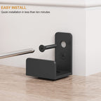 EaseLife Sliding Barn Door Bottom Floor Guide,Adjustable Roller,Wall Mount System,Flush Flat Bottom Design,2 Assemble Setup Options,Fit All Size Door