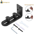 EaseLife Sliding Barn Door Bottom Floor Guide,Adjustable Roller,Wall Mount System,Flush Flat Bottom Design,2 Assemble Setup Options,Fit All Size Door