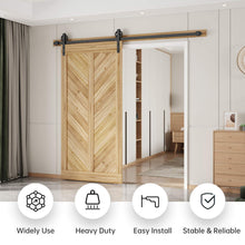 Load image into Gallery viewer, EaseLife Heavy Duty Big Wheel Sliding Barn Door Hardware Track Kit,Ultra Hard Sturdy,Slide Smoothly Quietly,Easy Install