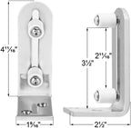 EaseLife Sliding Barn Door Bottom Floor Guide,Adjustable Roller,Wall Mount System,Flush Flat Bottom Design,2 Assemble Setup Options,Fit All Size Door