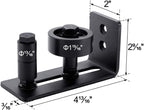 EaseLife Sliding Barn Door Bottom Floor Guide,Adjustable Roller,Wall Mount System,Flush Flat Bottom Design,2 Assemble Setup Options,Fit All Size Door