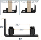 EaseLife Sliding Barn Door Bottom Floor Guide,Adjustable Roller,Wall Mount System,Flush Flat Bottom Design,2 Assemble Setup Options,Fit All Size Door